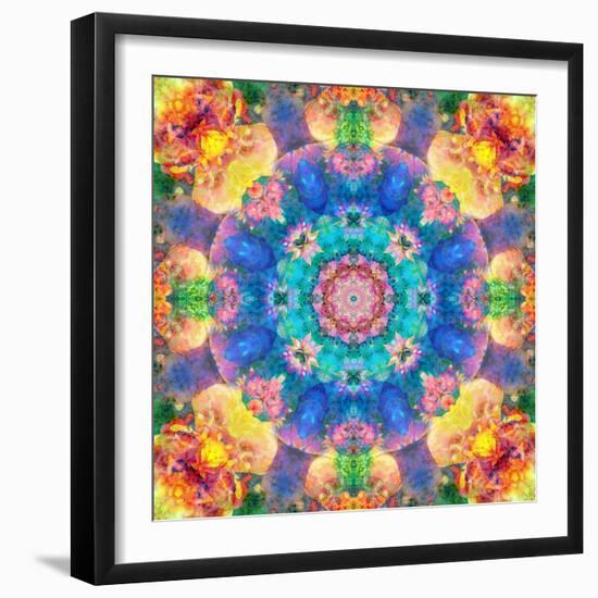 Mandala Ornament from Flower Photographs-Alaya Gadeh-Framed Photographic Print