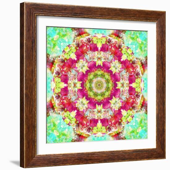 Mandala Ornament from Flower Photographs-Alaya Gadeh-Framed Photographic Print