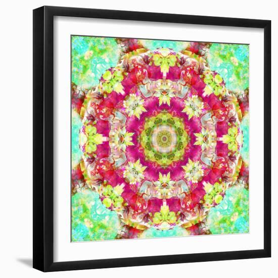 Mandala Ornament from Flower Photographs-Alaya Gadeh-Framed Photographic Print