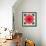 Mandala Ornament from Red Blooming Flowers, Conceptual Photographic Layer Work-Alaya Gadeh-Framed Photographic Print displayed on a wall