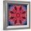 Mandala Ornament from Red Blooming Flowers, Conceptual Photographic Layer Work-Alaya Gadeh-Framed Photographic Print