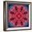 Mandala Ornament from Red Blooming Flowers, Conceptual Photographic Layer Work-Alaya Gadeh-Framed Photographic Print