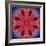 Mandala Ornament from Red Blooming Flowers, Conceptual Photographic Layer Work-Alaya Gadeh-Framed Photographic Print