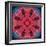 Mandala Ornament from Red Blooming Flowers, Conceptual Photographic Layer Work-Alaya Gadeh-Framed Photographic Print