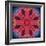 Mandala Ornament from Red Blooming Flowers, Conceptual Photographic Layer Work-Alaya Gadeh-Framed Photographic Print