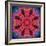 Mandala Ornament from Red Blooming Flowers, Conceptual Photographic Layer Work-Alaya Gadeh-Framed Photographic Print