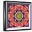 Mandala Ornament from Red Blooming Orchids, Conceptual Photographic Layer Work-Alaya Gadeh-Framed Photographic Print