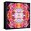 Mandala Ornament from Red Blooming Orchids, Conceptual Photographic Layer Work-Alaya Gadeh-Framed Premier Image Canvas