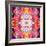 Mandala Ornament from Red Blooming Orchids, Conceptual Photographic Layer Work-Alaya Gadeh-Framed Photographic Print