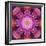 Mandala Ornament from Red Blooming Orchids, Conceptual Photographic Layer Work-Alaya Gadeh-Framed Photographic Print