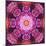 Mandala Ornament from Red Blooming Orchids, Conceptual Photographic Layer Work-Alaya Gadeh-Mounted Photographic Print