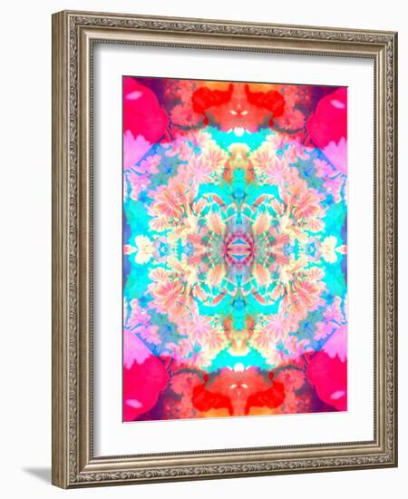 Mandala Ornament of Flowers, Composing-Alaya Gadeh-Framed Photographic Print