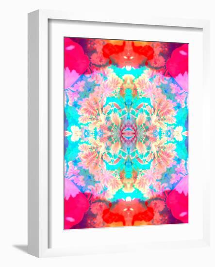 Mandala Ornament of Flowers, Composing-Alaya Gadeh-Framed Photographic Print