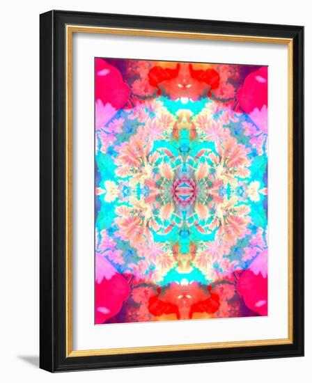 Mandala Ornament of Flowers, Composing-Alaya Gadeh-Framed Photographic Print