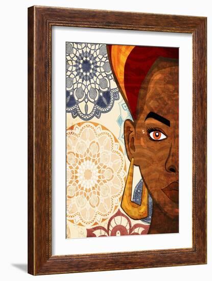 Mandala Woman 2-Kimberly Allen-Framed Art Print