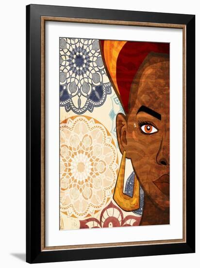 Mandala Woman 2-Kimberly Allen-Framed Art Print