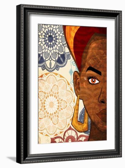 Mandala Woman 2-Kimberly Allen-Framed Art Print