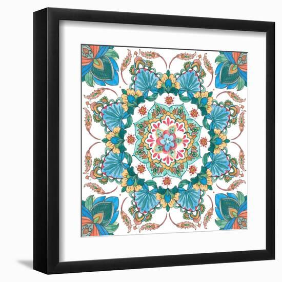 Mandala Zen II-Melissa Wang-Framed Art Print