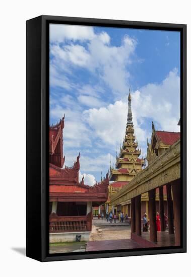 Mandalay Palace, Myanmar.-Michele Niles-Framed Premier Image Canvas