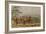 Mandan Archery Contest, circa 1832-George Catlin-Framed Giclee Print