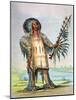 Mandan Indian Ha-Na-Tah-Muah (Wolf Chief)-George Catlin-Mounted Giclee Print