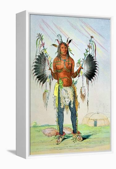 Mandan Medicine Man Mah-To-Hah "Old Bear"-George Catlin-Framed Premier Image Canvas