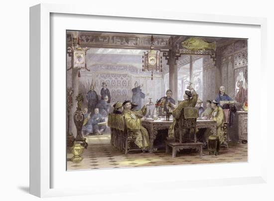 Mandarin Dinner Party-Thomas Allom-Framed Art Print