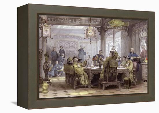 Mandarin Dinner Party-Thomas Allom-Framed Stretched Canvas