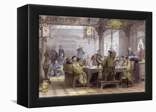Mandarin Dinner Party-Thomas Allom-Framed Stretched Canvas