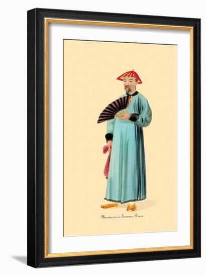 Mandarin in Summer Dress-George Henry Malon-Framed Art Print