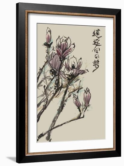 Mandarin Magnolia II-Melissa Wang-Framed Art Print