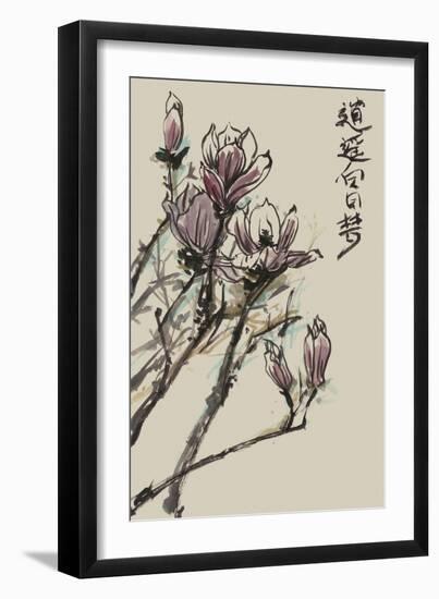 Mandarin Magnolia II-Melissa Wang-Framed Art Print