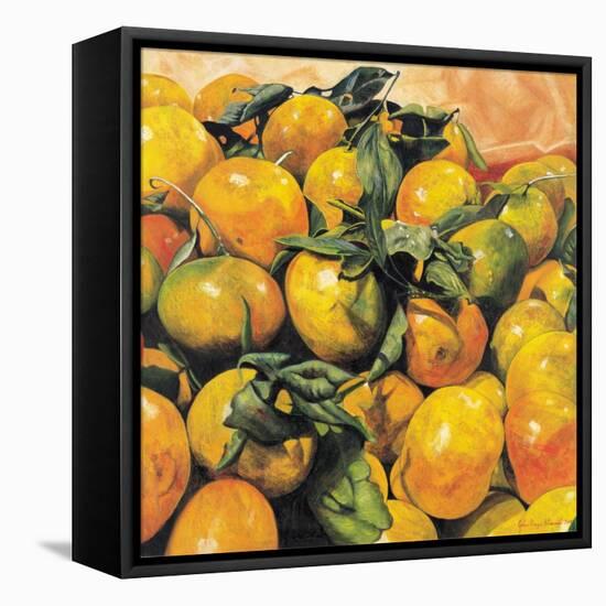 Mandarins, 2004-Pedro Diego Alvarado-Framed Premier Image Canvas