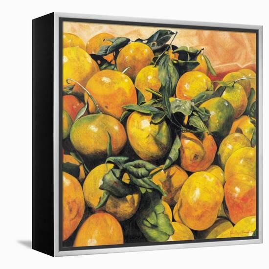 Mandarins, 2004-Pedro Diego Alvarado-Framed Premier Image Canvas