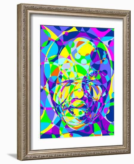 Mandela-Cristian Mielu-Framed Art Print