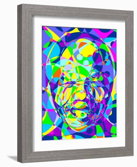 Mandela-Cristian Mielu-Framed Art Print