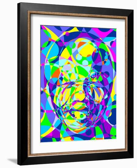 Mandela-Cristian Mielu-Framed Art Print