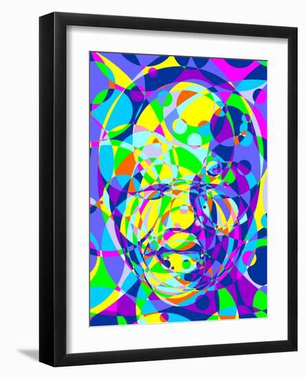 Mandela-Cristian Mielu-Framed Art Print