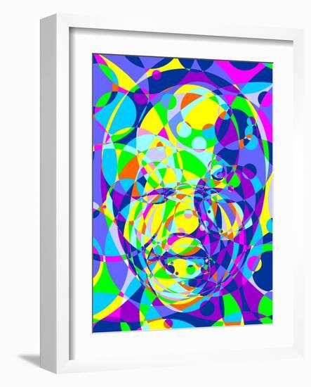 Mandela-Cristian Mielu-Framed Art Print