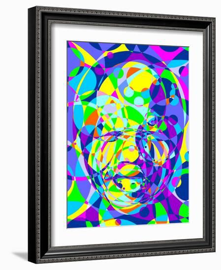 Mandela-Cristian Mielu-Framed Art Print