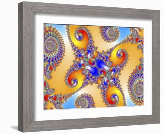 Mandelbrot Fractal-Friedrich Saurer-Framed Photographic Print