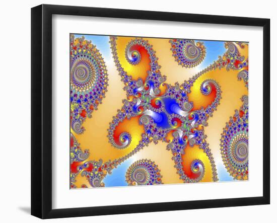 Mandelbrot Fractal-Friedrich Saurer-Framed Photographic Print