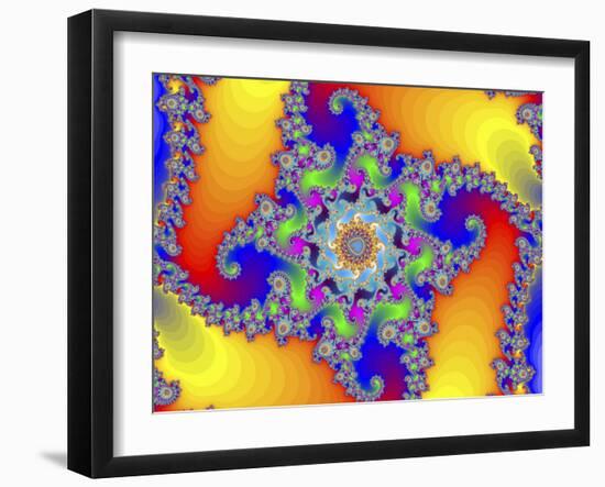 Mandelbrot Fractal-Friedrich Saurer-Framed Photographic Print