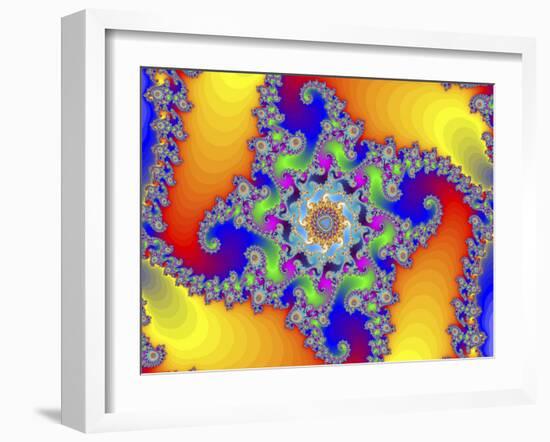 Mandelbrot Fractal-Friedrich Saurer-Framed Photographic Print