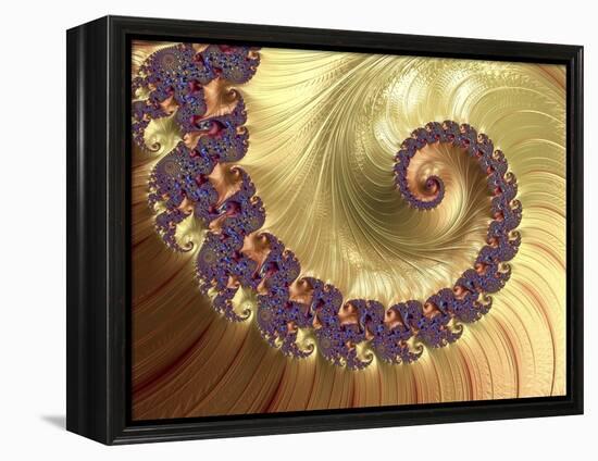 Mandelbrot Fractal-null-Framed Premier Image Canvas