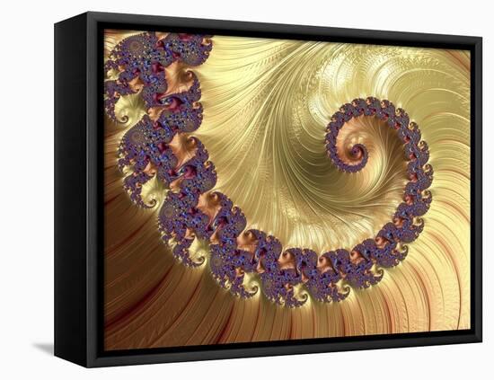 Mandelbrot Fractal-null-Framed Premier Image Canvas