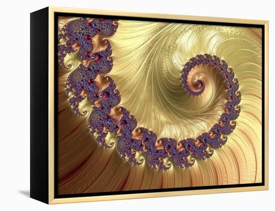 Mandelbrot Fractal-null-Framed Premier Image Canvas