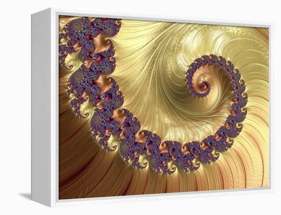 Mandelbrot Fractal-null-Framed Premier Image Canvas