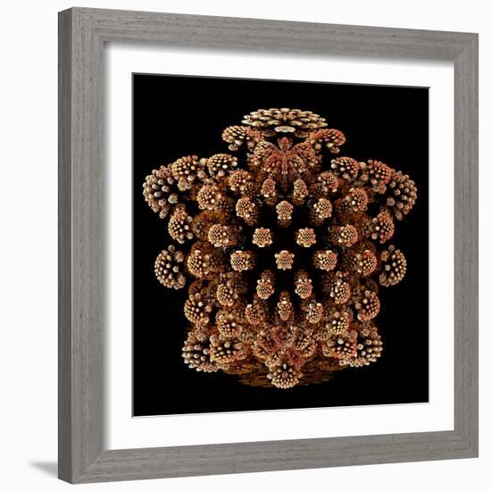 Mandelbulb Fractal-Laguna Design-Framed Premium Photographic Print