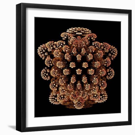 Mandelbulb Fractal-Laguna Design-Framed Premium Photographic Print